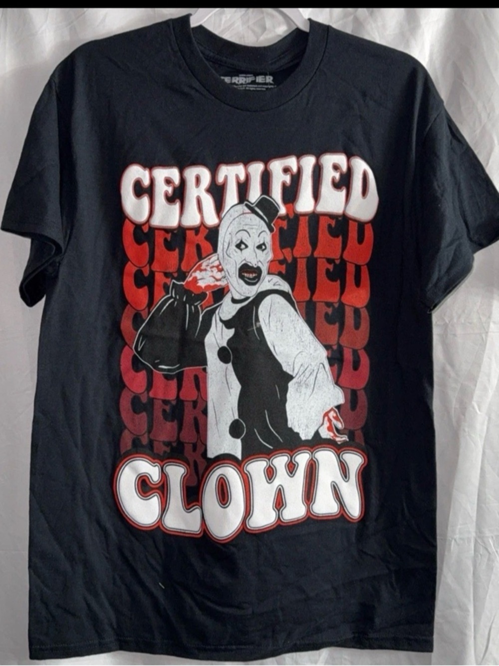 Certified Clown Graphic Tee  the terrifier horror shirt men’s new